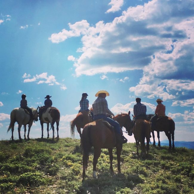 bachelor party horseback trail ride